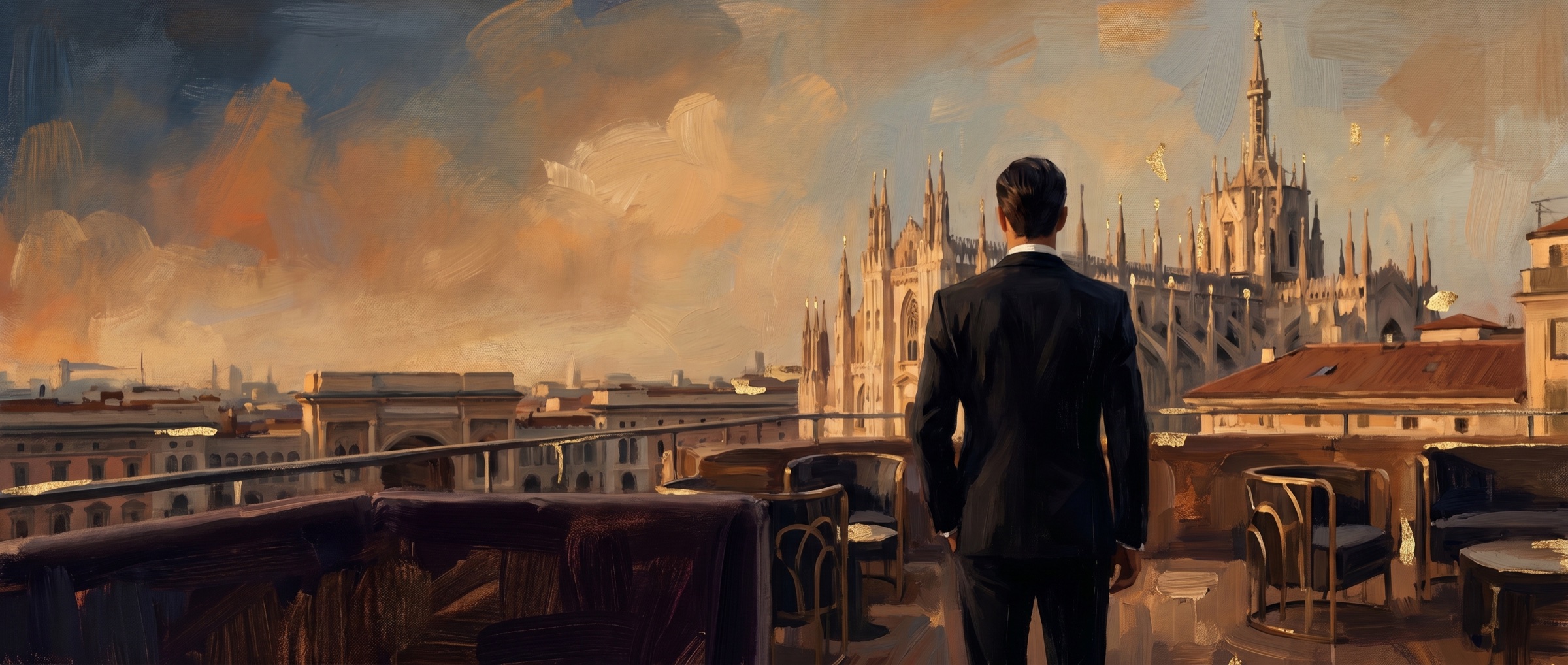 Milan at golden hour